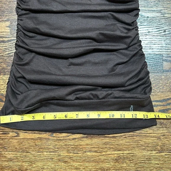 Brown Side Ruched Tube Top - Picture 7 of 12